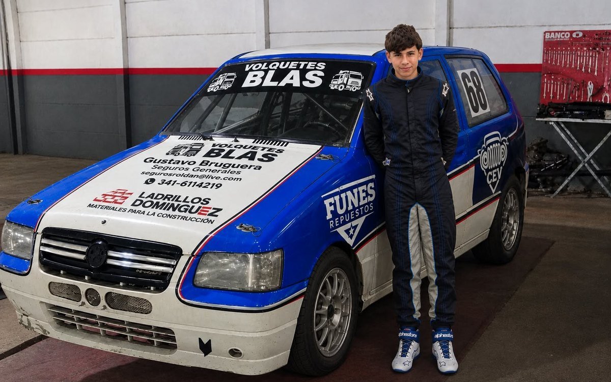 Lautaro Pozzi, el piloto funense de 16 años que no para de crecer